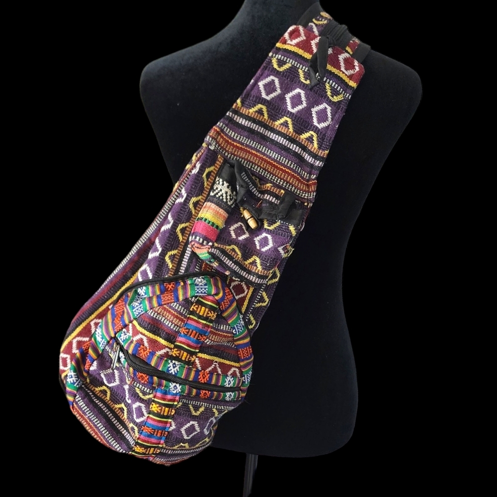 Colorful Patterned Sling Bag - Picture 2 of 8